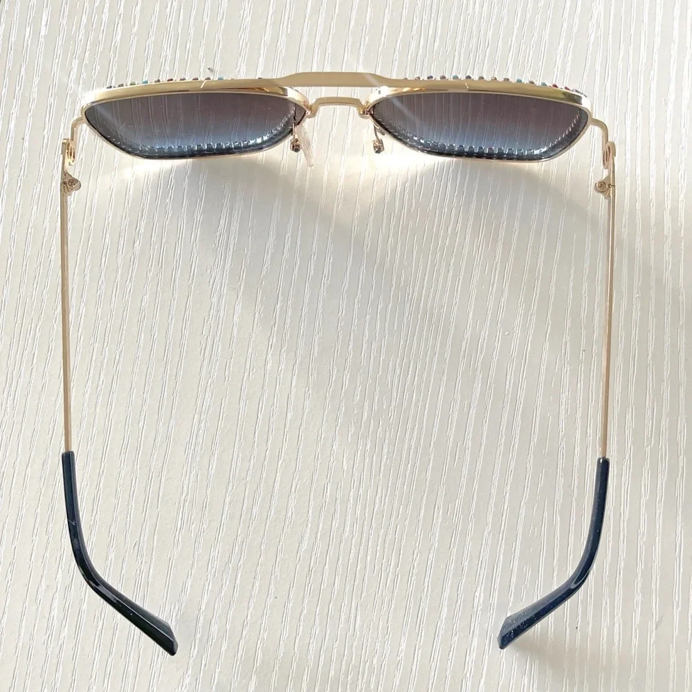 Oversized Statement Sunglasses Set Retro Glam Rhinestone Festival Shades